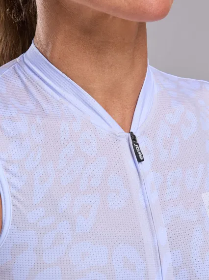 Maillot femme EKOI Perf LEO sans manches Bleu