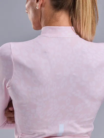 Maillot manches longues femme EKOI Perf LEO Rose