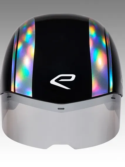 Casque EKOI Racing PURE AERO Mirror Cat2 Noir Holo Silver