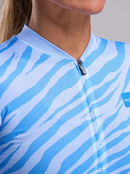 Maillot femme EKOI Perf ZEBRA Bleu