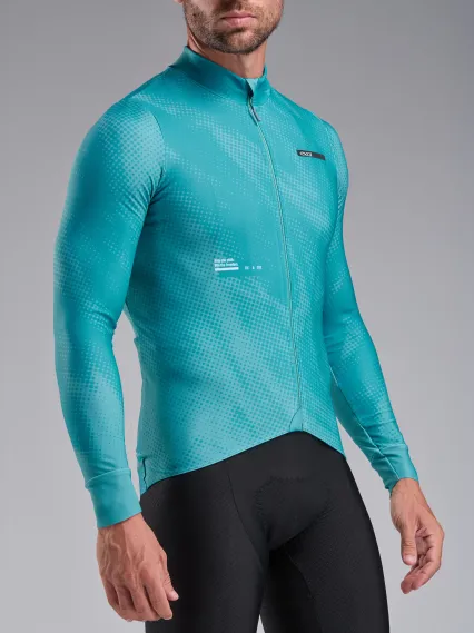 Maillot manches longues EKOI Perf TIE & DYE Vert Azur