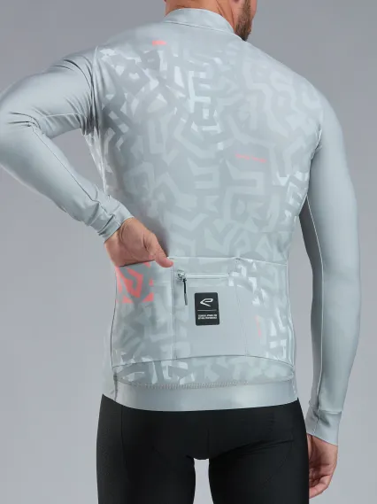 Maillot manches longues EKOI Perf GRAFFITI Gris