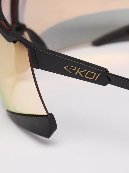 Lunettes EKOI Racing S-AERO Noir Gold ZEISS Super Copper Cat2