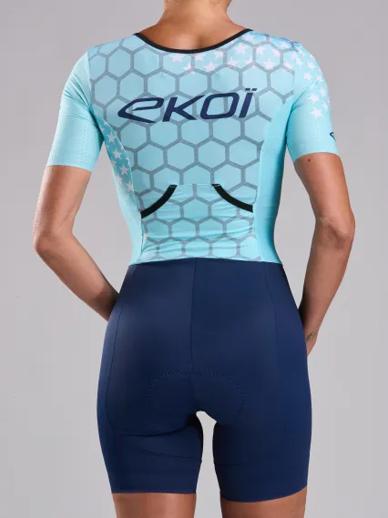 Combinaison triathlon Femme EKOI Racing GRAPHENE Azur