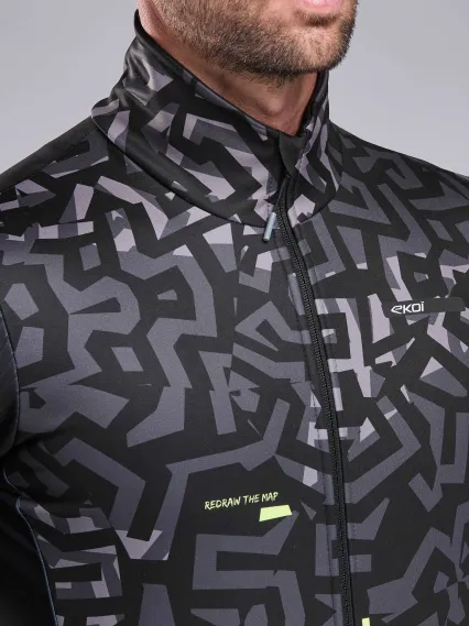 Veste thermique EKOI Perf GRAFFITI Noir