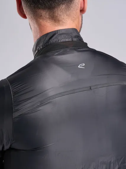 Veste coupe vent EKOI Perf WINDPROOF LIGHT POCKET Noir