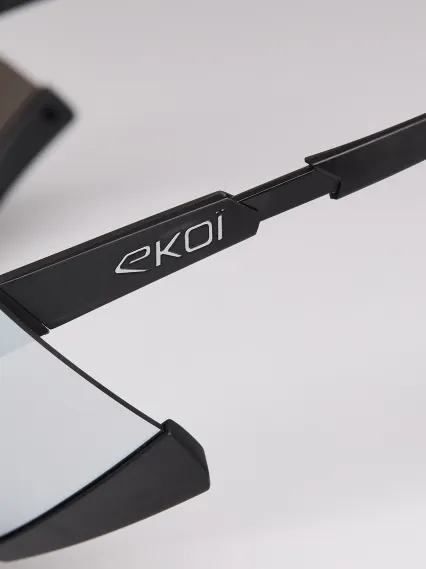 Lunettes EKOI Racing S-AERO Noir Silver ZEISS Super Strong Silver Cat3