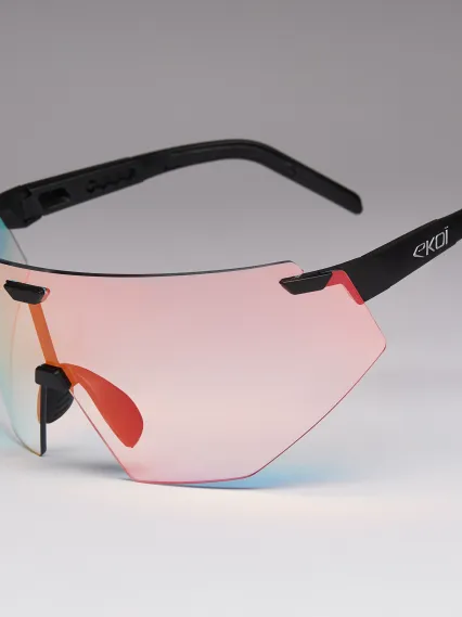 Lunettes EKOI Racing AEROLITE Noir Silver PH LIGHT Rouge Cat1-3