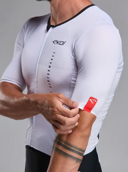 Combinaison triathlon EKOI Perf LINEAR Blanc