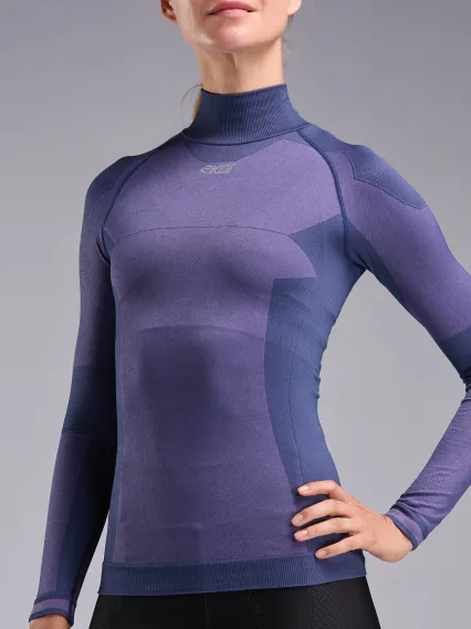 Sous maillot femme hiver EKOI Perf THERMO Col haut Purple