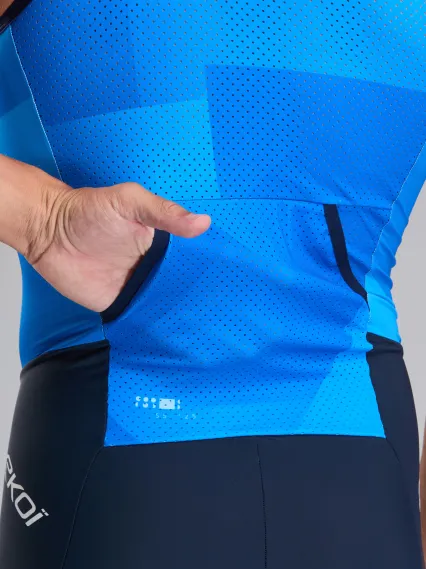 Combinaison triathlon EKOI Perf SLEEVELESS Bleu