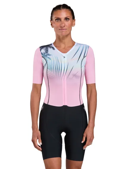 Combinaison triathlon femme EKOI Perf OASIS Rose