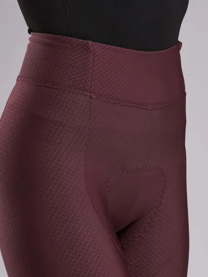 Collant femme Hydrofuge EKOI Perf GEL POWER sans bretelles Bordeaux