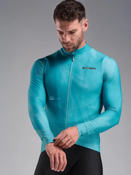 Maillot manches longues EKOI Perf TIE & DYE Vert Azur