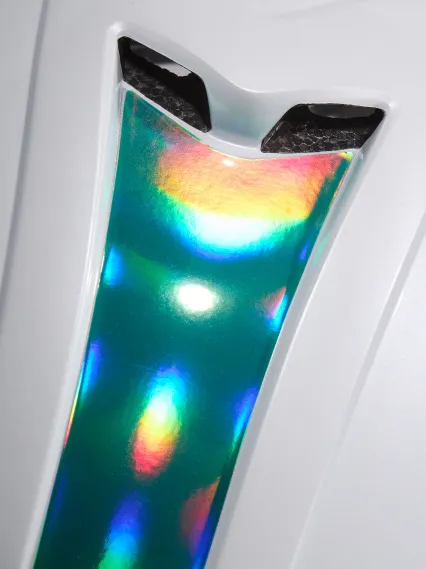 Casque EKOI Perf AERO16 Blanc LTD Holo Aqua