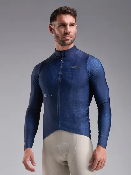 Maillot manches longues EKOI Perf TIE & DYE Marine