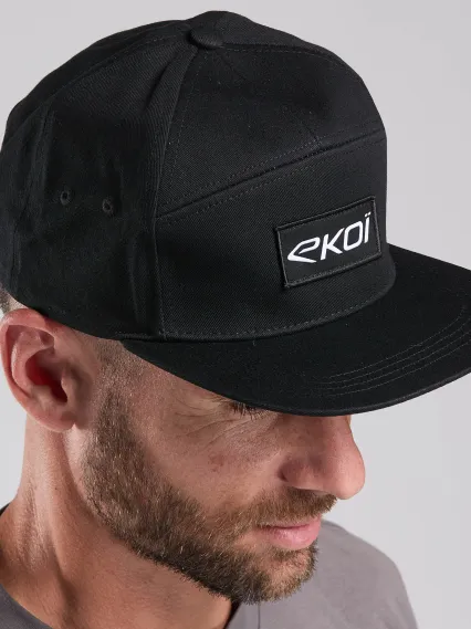Casquette Lifestyle EKOI 5 PANEL Noir test