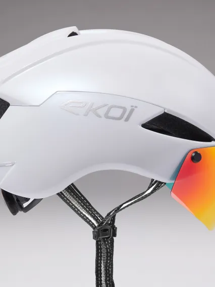 Casque EKOI Perf AERO16 Blanc LTD Holo Violet