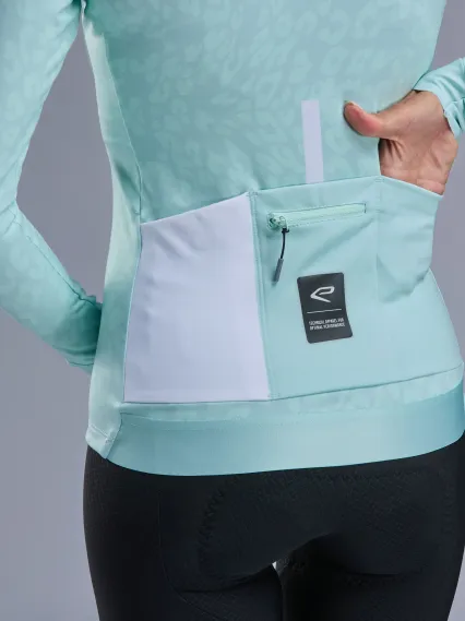 Maillot manches longues femme EKOI Perf LEO Sauge