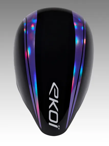 Casque EKOI Racing PURE AERO Mirror Cat2 Noir Holo Violet