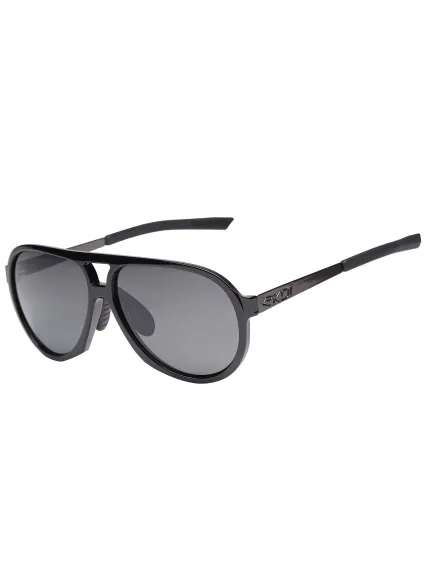 Lunettes EKOI Racing LIFESTYLE PILOT Noir brillant Polarisé