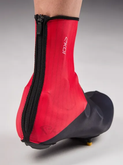 Surchaussures EKOI Perf LYCRA ZIP Rouge
