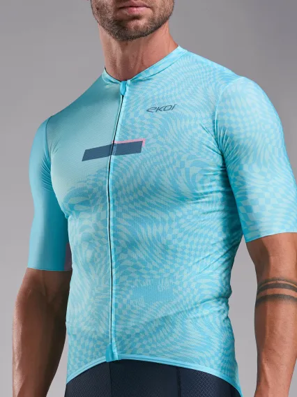 Maillot EKOI Perf GRAPHIC Bleu ciel