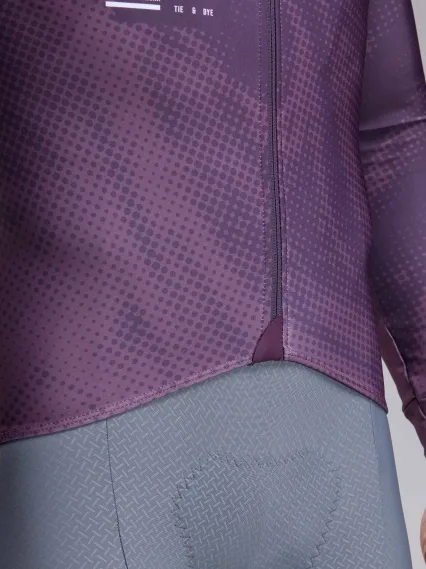 Maillot manches longues EKOI Perf TIE & DYE Prune