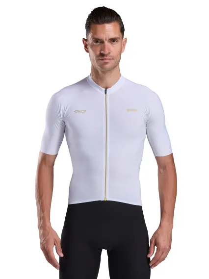 Maillot EKOI Racing BRADLEY WIGGINS Blanc