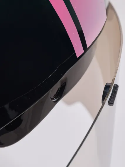 Casque EKOI Racing PURE AERO Mirror Cat2 Noir Holo Rose