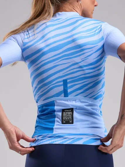 Maillot femme EKOI Perf ZEBRA Bleu