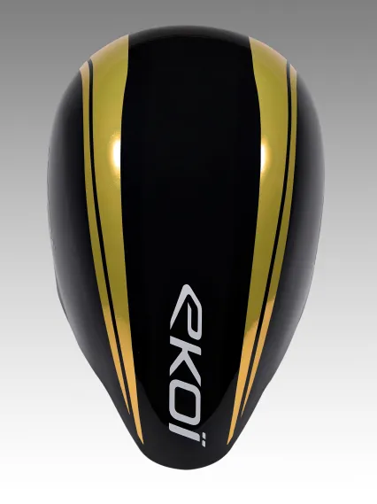 Casque EKOI Racing PURE AERO Mirror Cat2 Noir Holo Gold