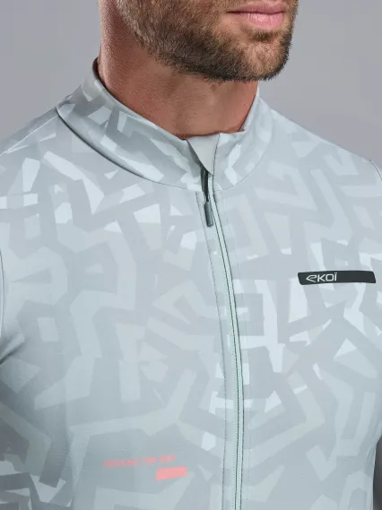 Maillot manches longues EKOI Perf GRAFFITI Gris
