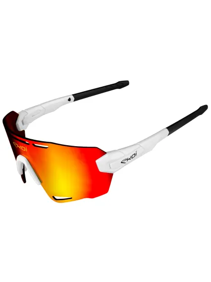 Lunettes EKOI Perf PREMIUM 90 LTD Blanc Revo Rouge Cat3