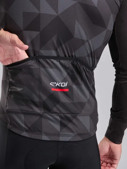 Maillot manches longues EKOI POLYGONE Noir