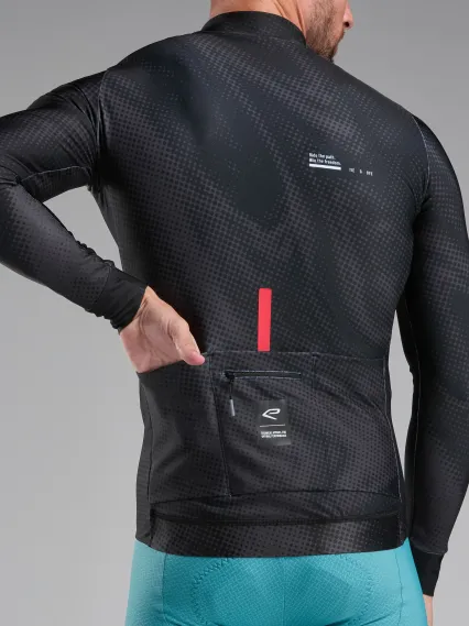 Maillot manches longues EKOI Perf TIE & DYE Noir