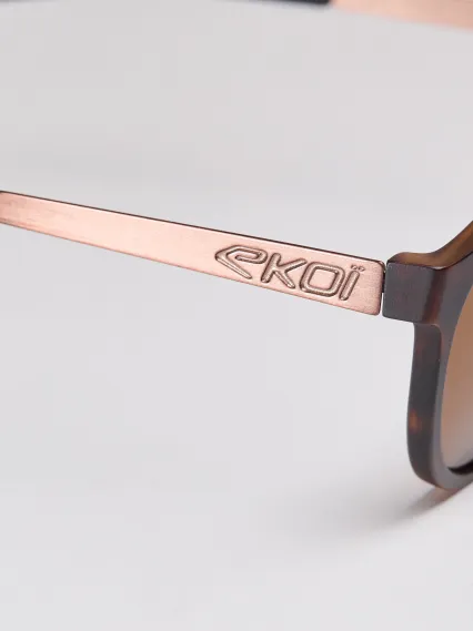 Lunettes EKOI Racing LIFESTYLE RONDES Tortoise Polarisé