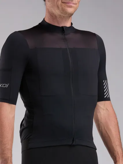 Maillot EKOI Racing CARGO HYDRA+700 BIKINGMAN REFLECTIVE Noir