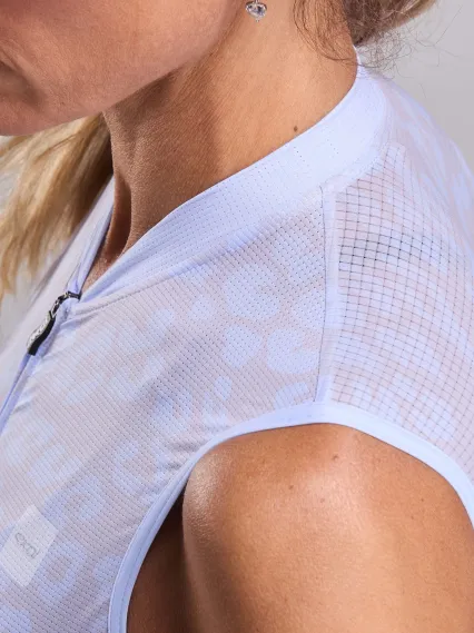 Maillot femme EKOI Perf LEO sans manches Bleu