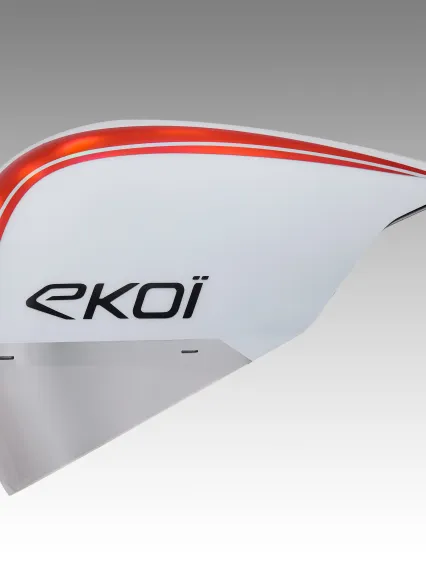 Casque EKOI Racing PURE AERO LTD IRONMAN Mirror Cat2 Blanc