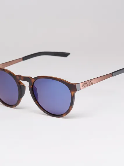 Lunettes EKOI Racing LIFESTYLE RONDES Tortoise Bleu nuit