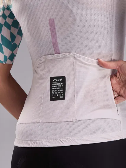Maillot femme EKOI Perf CHECKS Beige