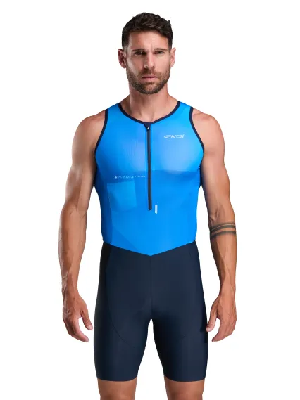 Combinaison triathlon EKOI Perf SLEEVELESS Bleu