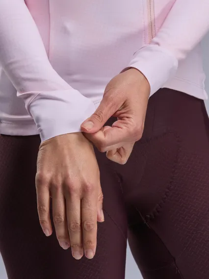 Maillot manches longues femme EKOI Perf TIE & DYE Rose