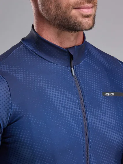 Maillot manches longues EKOI Perf TIE & DYE Marine