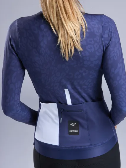 Maillot manches longues femme EKOI Perf LEO Marine
