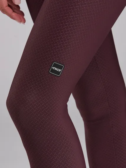 Collant femme Hydrofuge EKOI Perf GEL POWER Bordeaux