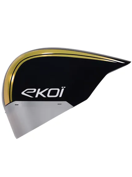 Casque EKOI Racing PURE AERO Mirror Cat2 Noir Holo Gold