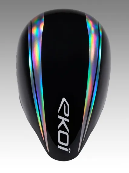 Casque EKOI Racing PURE AERO Mirror Cat2 Noir Holo Silver