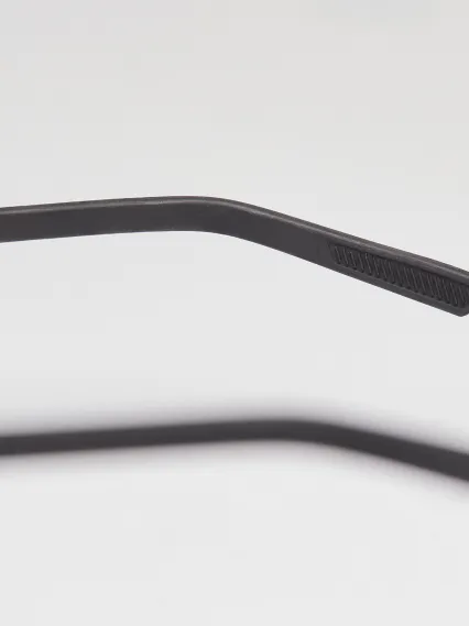 Lunettes EKOI Racing LIFESTYLE RONDES Noir brillant Bleu glacier